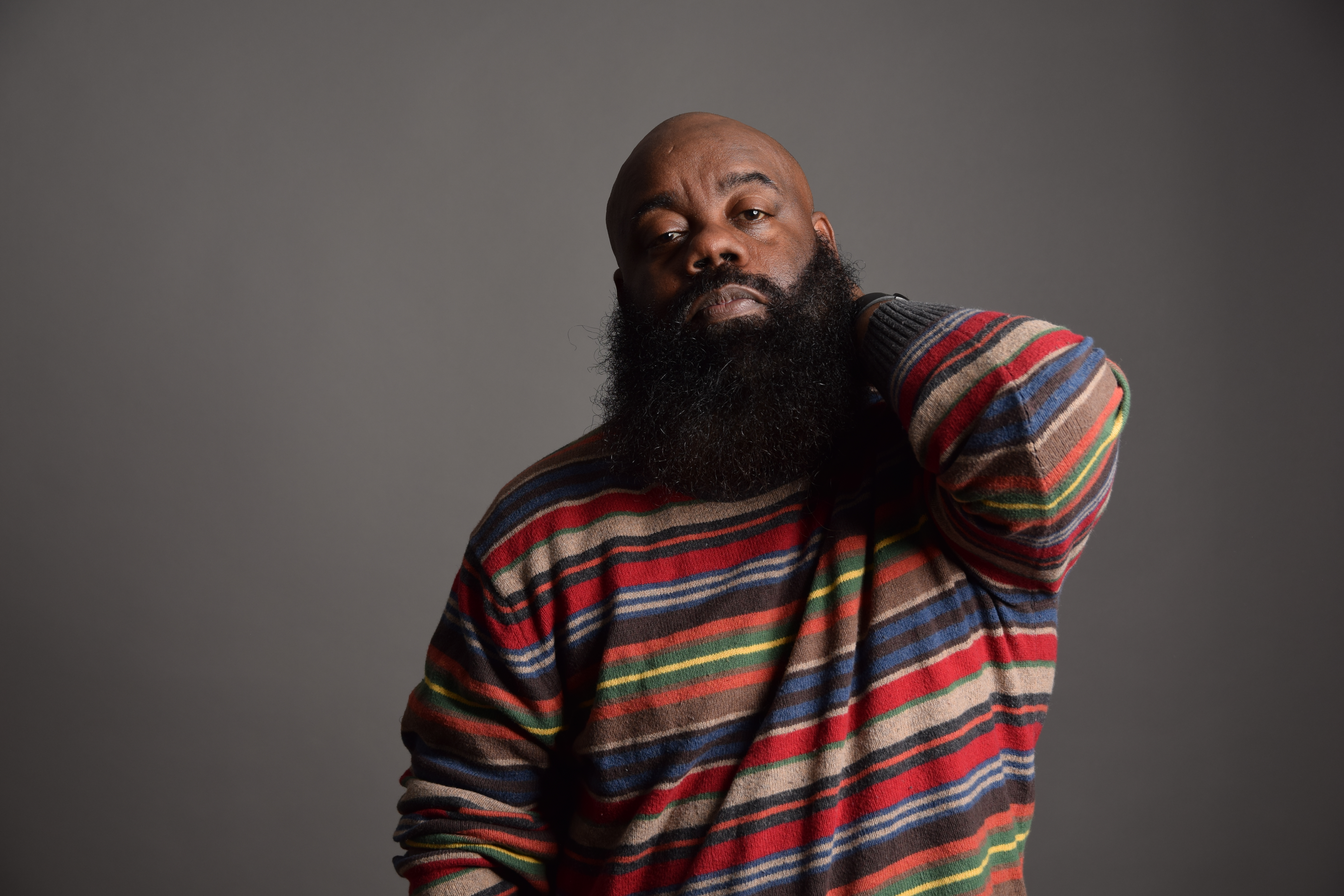 Mel in a candid off-stage moment